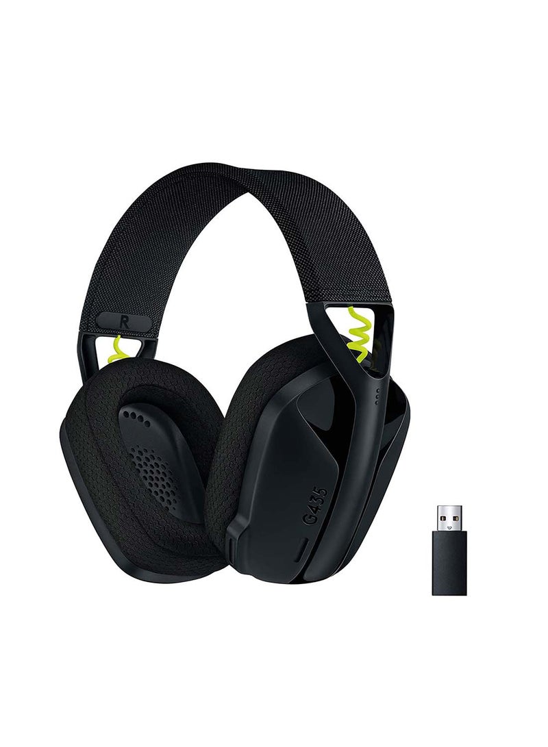 Logitech G435 Lightspeed Wireless Gaming Headset - Black  - Image 1