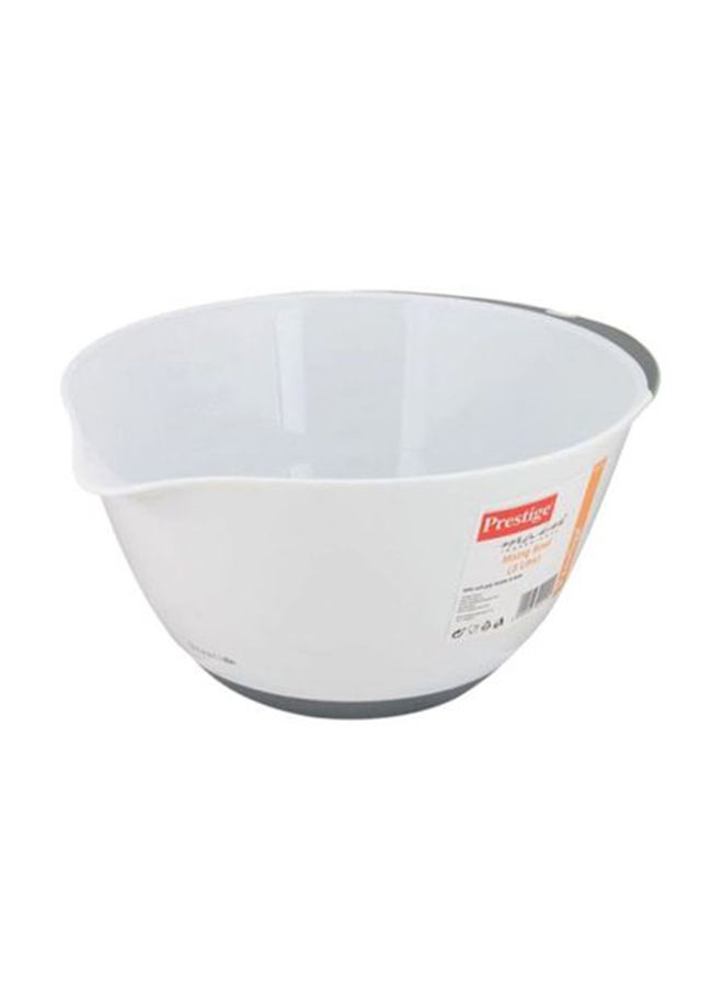 Prestige Mixing Bowl With Tpr Base White/Grey 3Liters  - Image 1