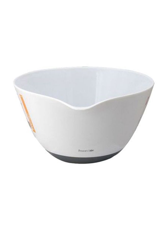 Prestige Mixing Bowl With Tpr Base White/Grey 3Liters  - Image 2