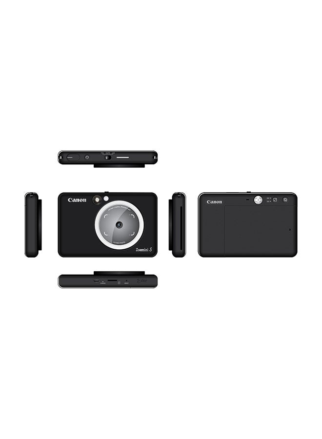 Canon Zoemini S Pocket-sized 8MP Instant Camera Printer Matte Black  - Image 2
