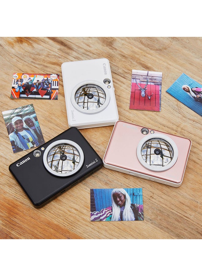 Canon - Zoemini S Pocket-sized 8MP Instant Camera Printer Matte Black - Image 1
