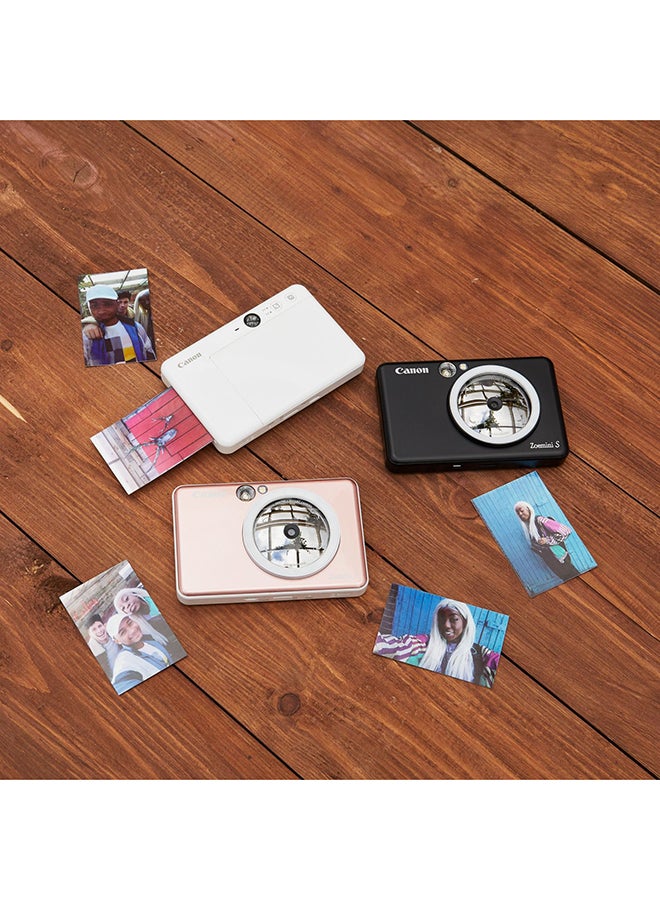 Canon - Zoemini S Pocket-sized 8MP Instant Camera Printer Matte Black - Image 1