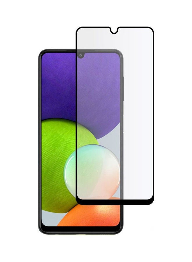 مارجون لاصقة حماية للشاشة من الزجاج المقوى بدقة عالية الوضوح لهاتف سامسونج جالاكسي A22 من قطعتين (6.4 بوصة) شفاف - Image 2