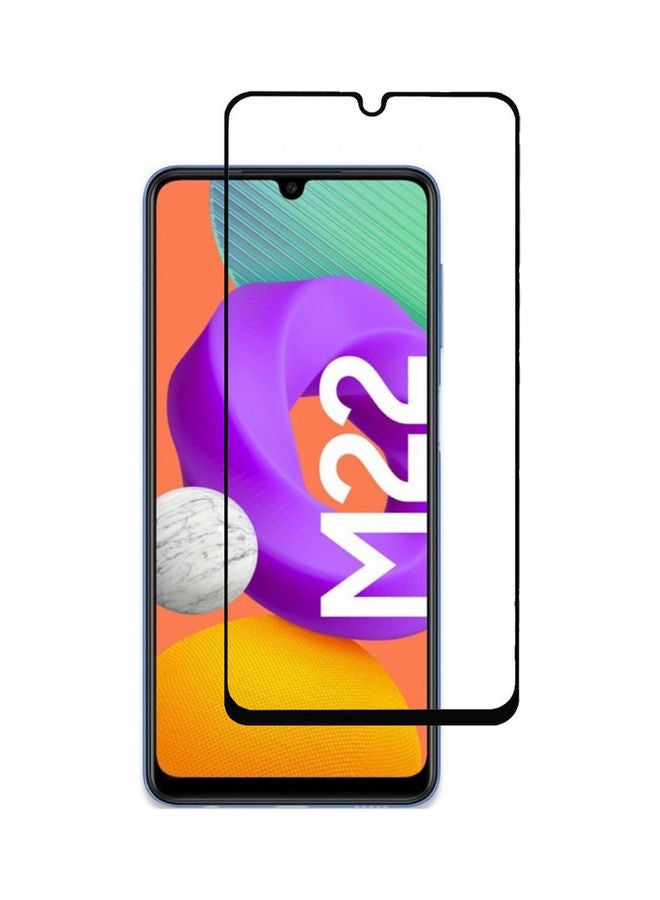 MARGOUN Screen Protector HD Tempered Glass for Samsung Galaxy M22 (6.4inch) Clear - Image 1