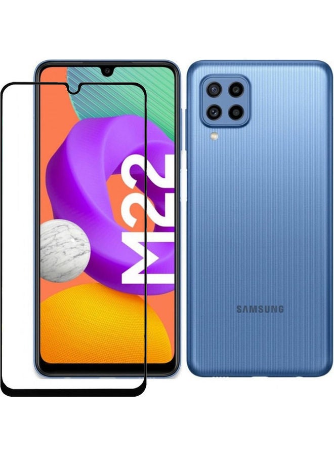 MARGOUN Screen Protector HD Tempered Glass for Samsung Galaxy M22 (6.4inch) Clear - Image 2