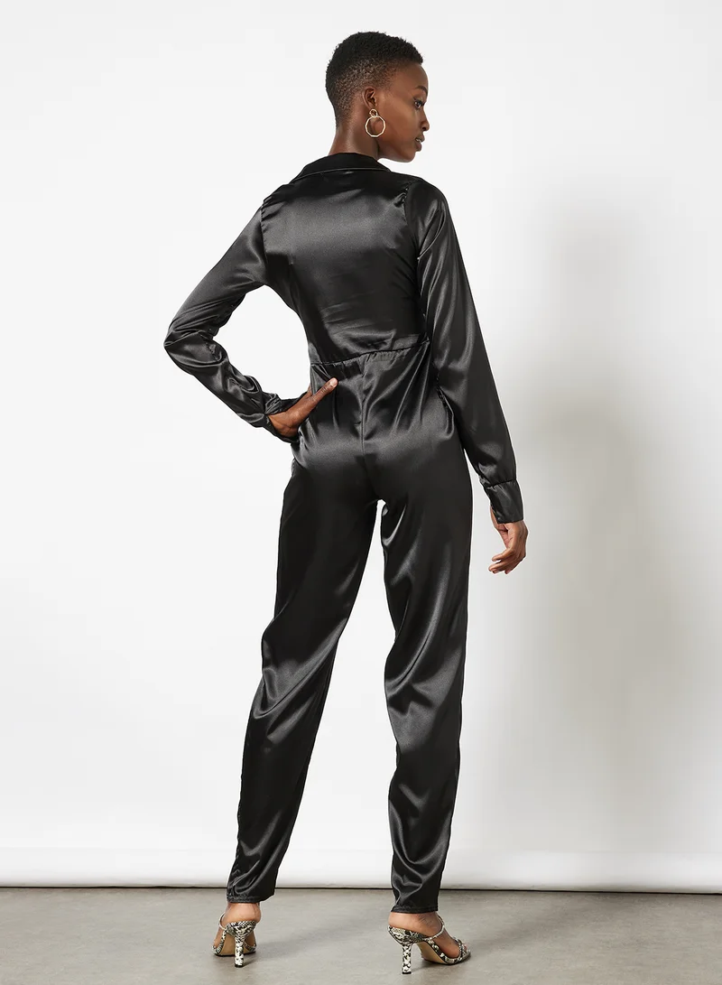 FEMME LUXE Solid Jumpsuit