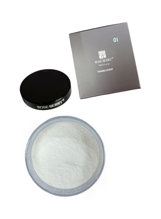 ROSE BERRY Translucent Loose Setting Powder White - Image 1