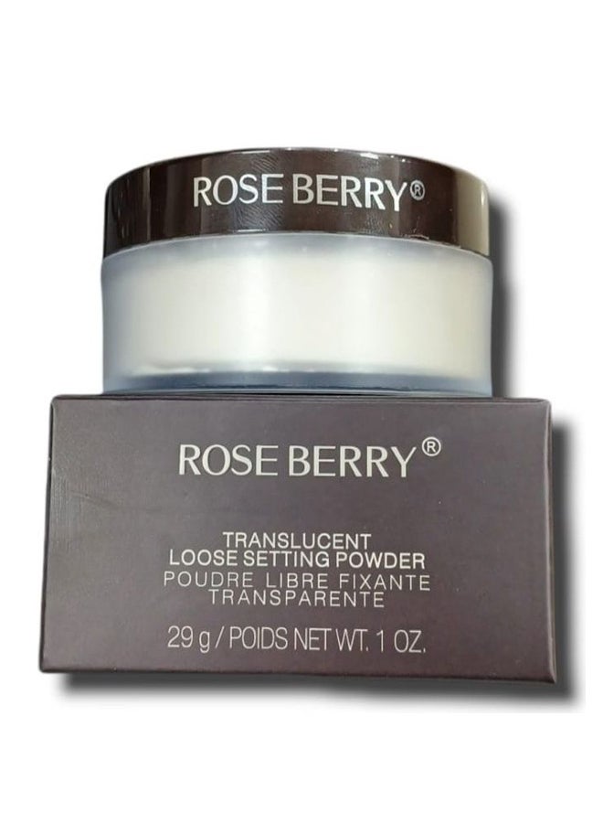 ROSE BERRY Translucent Loose Setting Powder White - Image 3