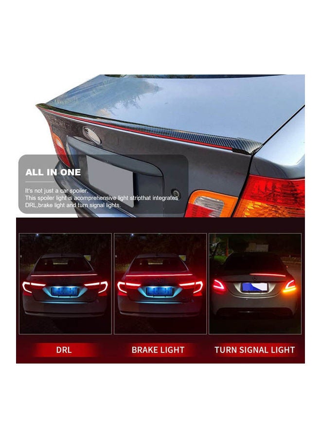 Generic Spoiler For Cars Third Brake Light Turn Signal Red Led  - Image 2