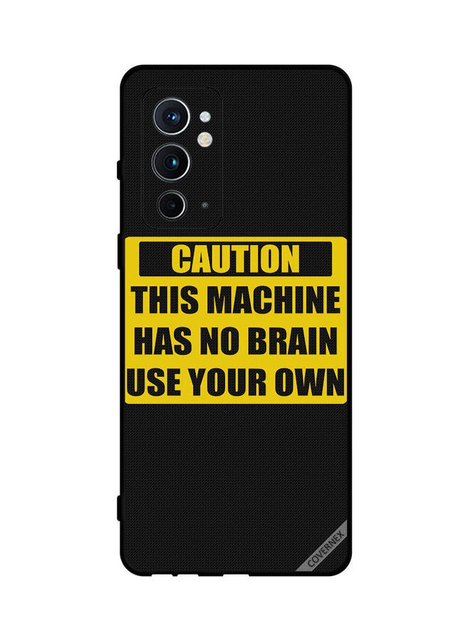 Covernex Protective Case Cover For Oneplus 9RT 5G Black/Yellow - Image 1