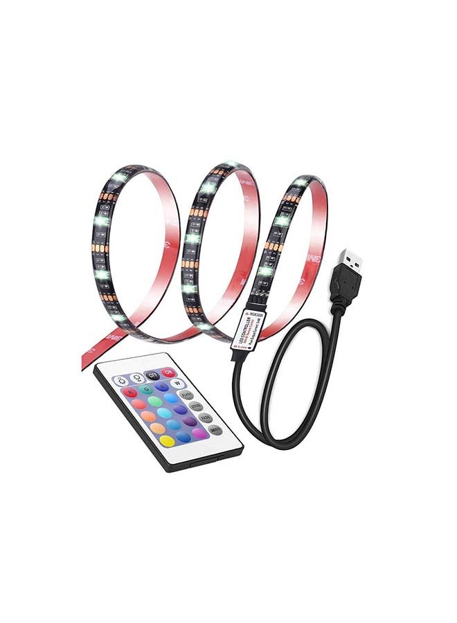 شريط أضواء LED مضاد للماء بجهاز تحكم عن بعد أحمر / أزرق / أخضر 1متر - Image 2