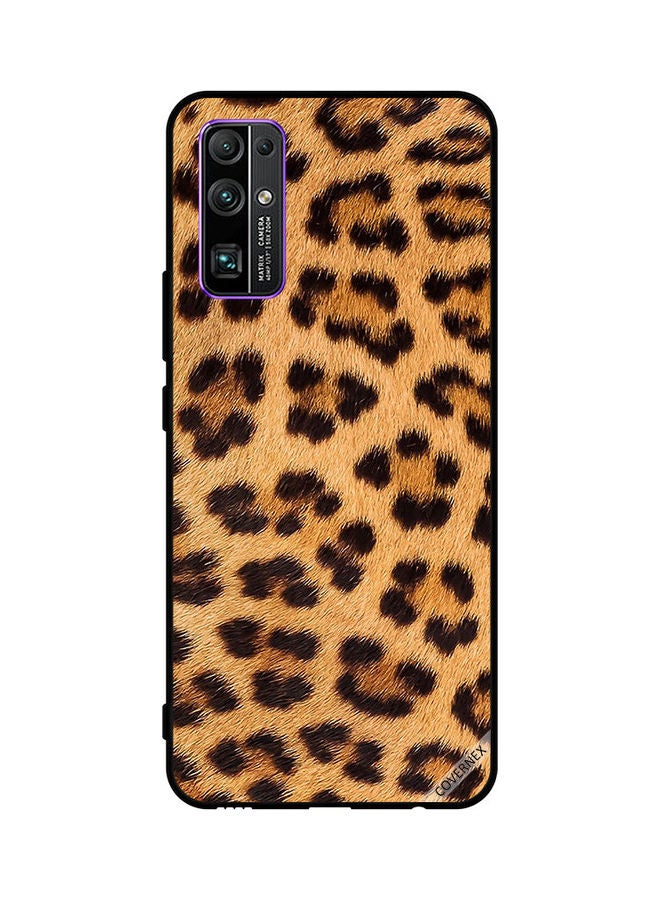 كوفرنيكس غطاء حماية واقٍ لهاتف هونر 30 تصميم جلد الفهد بلون أسود وبني - Image 1