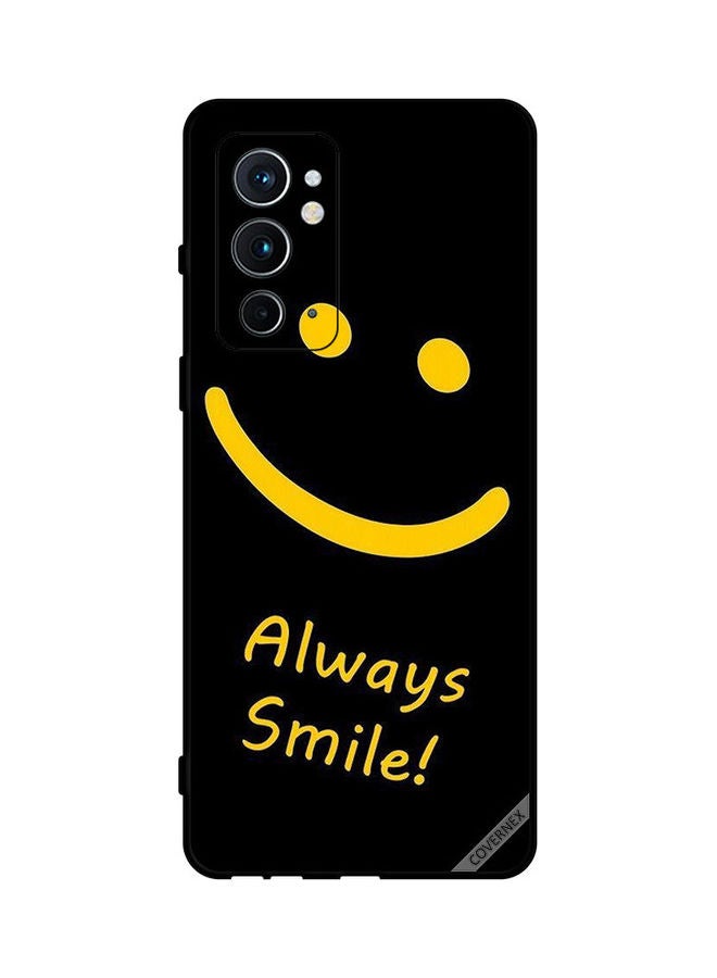 Covernex Protective Case Cover For Oneplus 9RT 5G Always Smile Yellow - Image 1