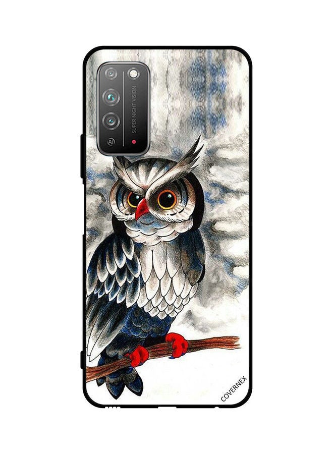 Covernex Protective Case Cover For Honor X10 5G Owl Drawing Art - Image 1