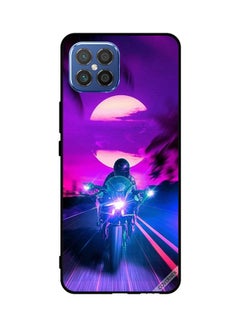 كوفرنيكس Protective Case Cover For Huawei Nova 8 SE 4G Biker Leaving Moon Behind  - Image 1