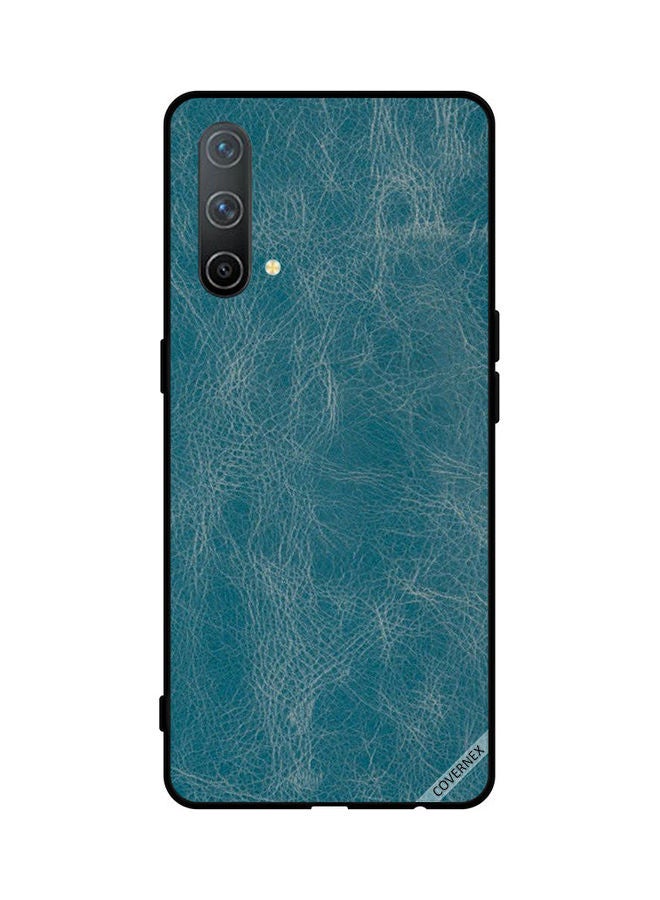 Covernex Protective Case Cover For Oneplus Nord CE 5G Bluish Leather Pattern - Image 1