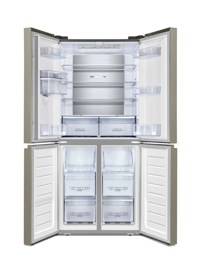 هوفر ثلاجة بعدد 4 أبواب ومزودة بموزع مياه HXD-H572-S فضي - Image 2