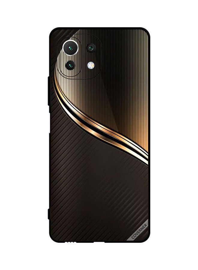 كوفرنيكس غطاء حماية واق لهاتف شاومي مي 11 لايت تصميم معدني بلونٍ ذهبي داكن - Image 1