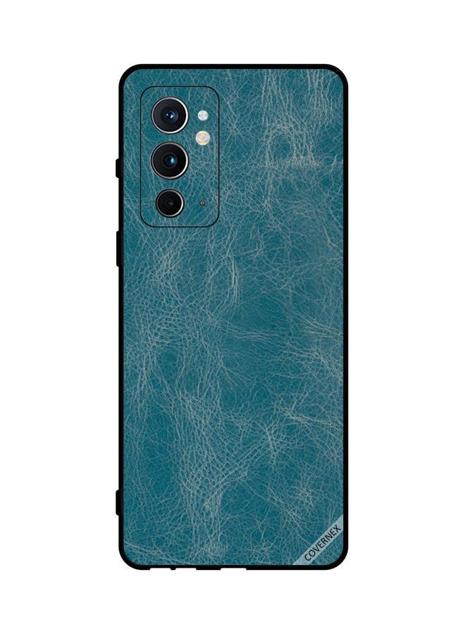 Covernex Protective Case Cover For Oneplus 9RT 5G Bluish Leather Pattern - Image 1