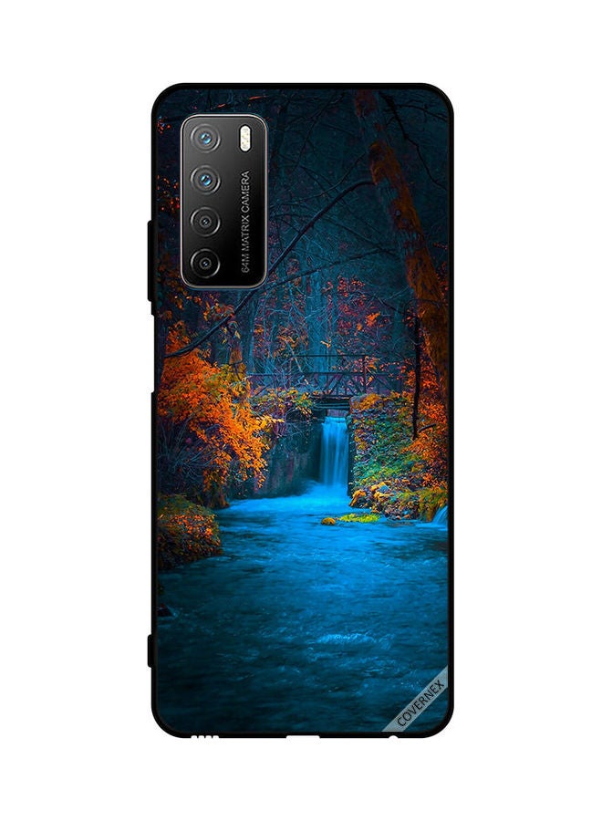 كوفرنيكس Protective Case Cover For Honor Play 4 Blue Waterfall - Image 1