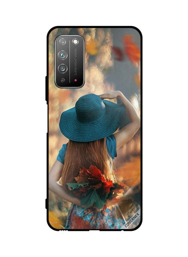 Covernex Protective Case Cover For Honor X10 5G Hat Girl Hiding Love Leaves - Image 1