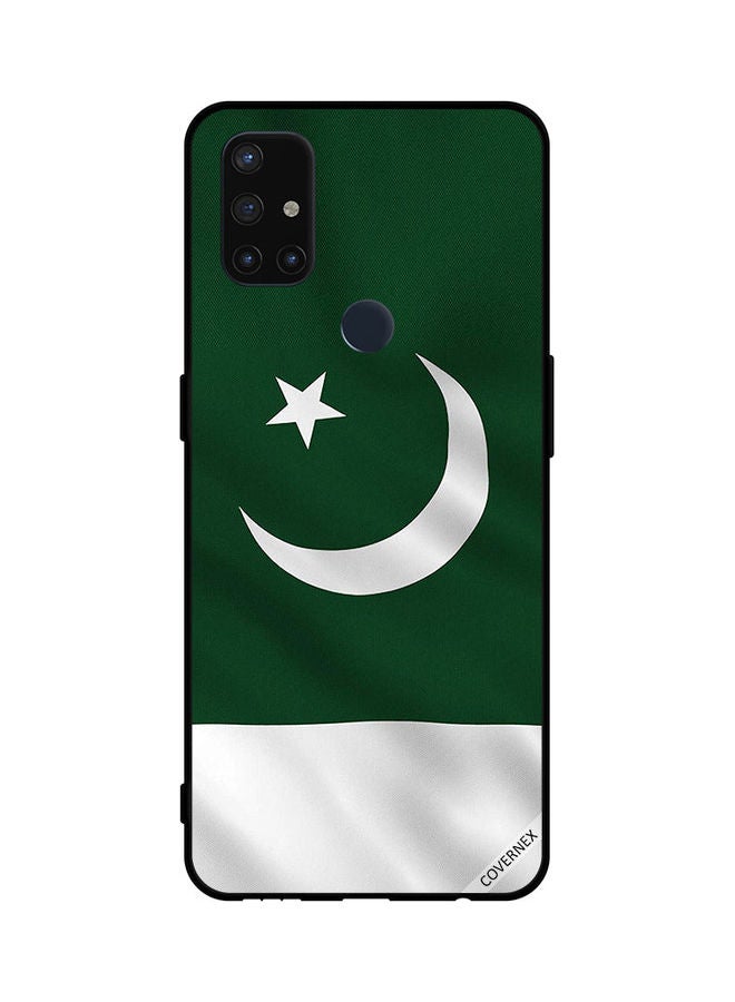 Protective Case Cover For Oneplus Nord N10 5G Pakistan Flag Vertical - v1644405167/N52555327A_1