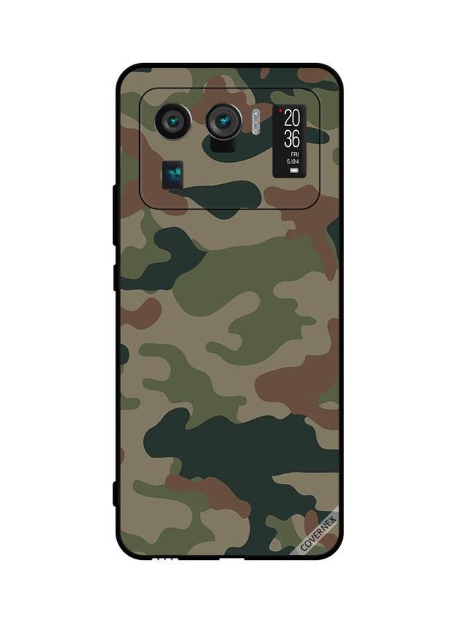 Covernex Protective Case Cover For Xiaomi Mi 11 Ultra Green and Brown Camouflage Pattern - Image 1