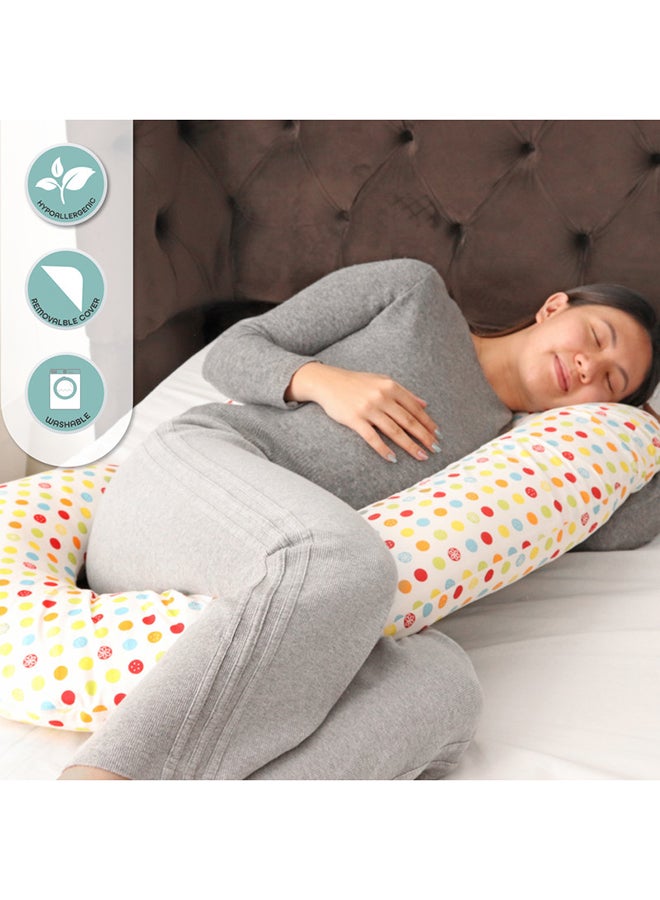 Moon Comfortable Maternity Pillow Cotton Multicolour 275x50cm  - Image 4
