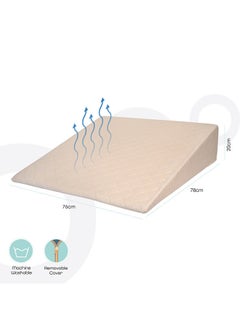 Moon Wedge Pillow For Gerd Acid Reflux Multicolour 76x78x20cm  - Image 2
