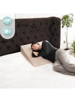Moon Wedge Pillow For Gerd Acid Reflux Multicolour 76x78x20cm  - Image 5