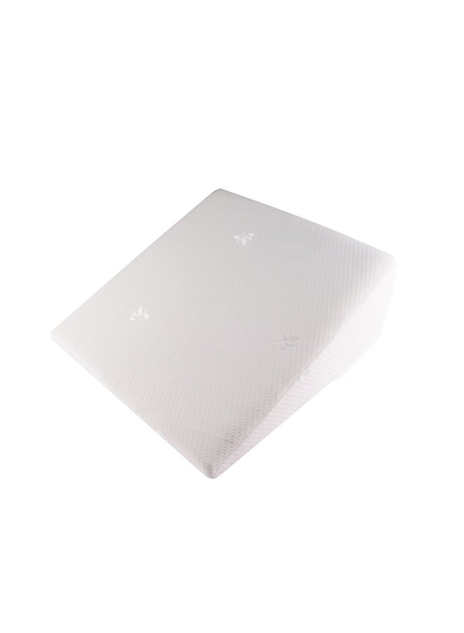 مون وسادة مائلة عريضة مريحة قطن أبيض 60x60x25سم  - Image 1