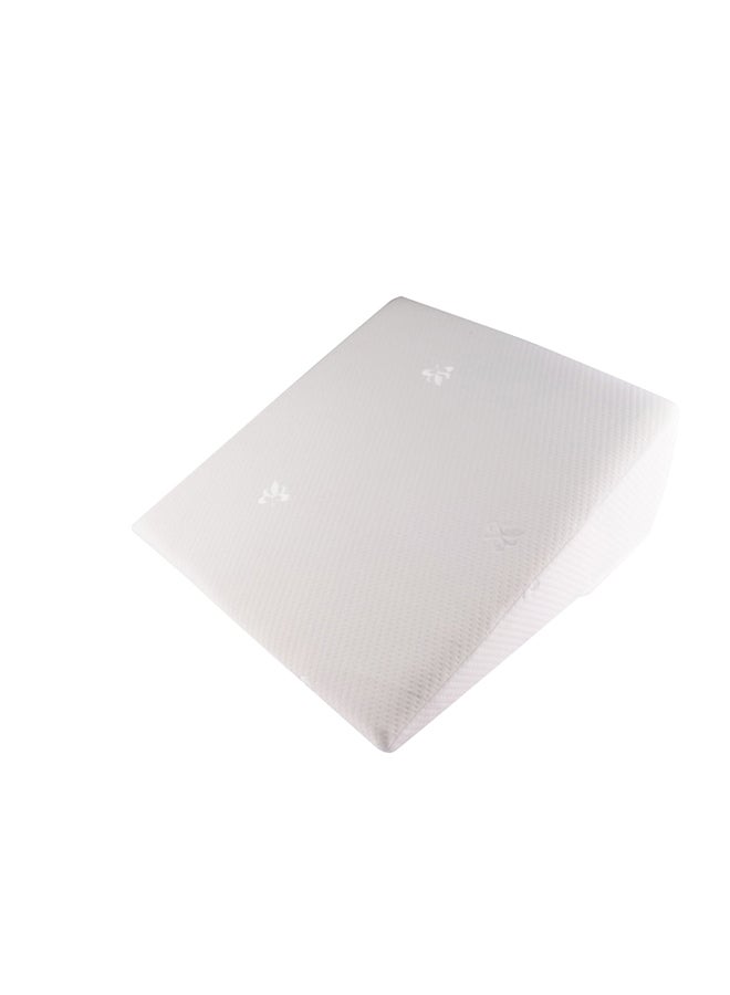 مون وسادة مائلة عريضة مريحة قطن أبيض 60x60x30سم  - Image 1