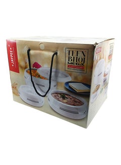 JAYPEE 3 Piece Teen Bhoj Mega Casserole Set White 3200ml  - Image 3