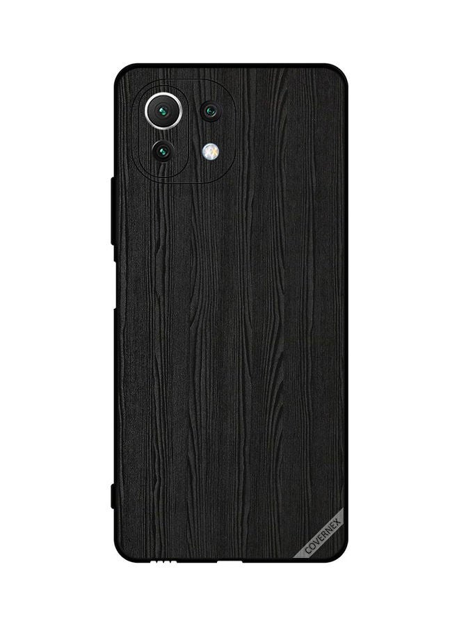 كوفرنيكس غطاء حماية واق لهاتف شاومي مي 11 لايت نمط خشبي أسود - Image 1