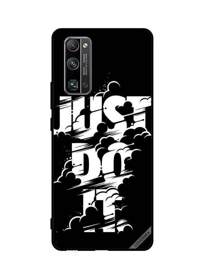 كوفرنيكس Protective Case Cover For Honor 30 Pro+ Just Do It B&w  - Image 1