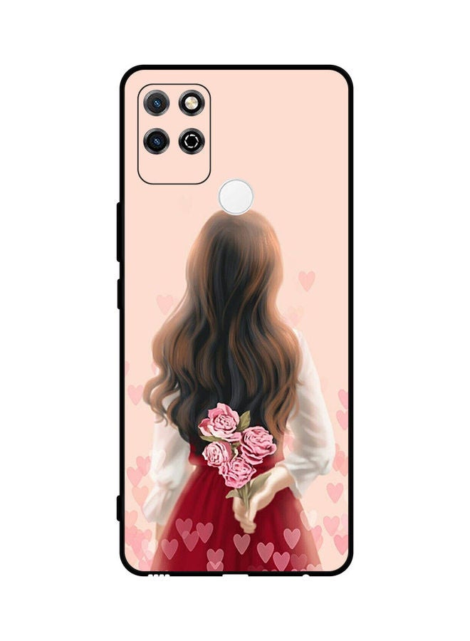 Covernex Protective Case Cover For Honor Play 5T Girl Hiding Flowers - Image 1