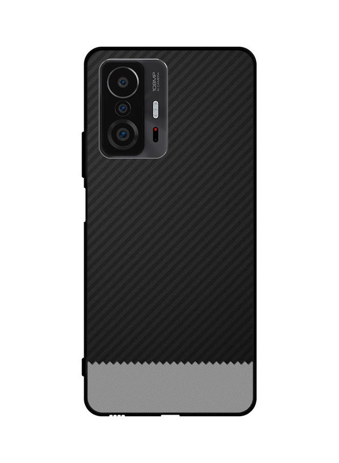 Covernex Protective Case Cover For Xiaomi 11T Black and Grey Stripes Pattern - Image 1