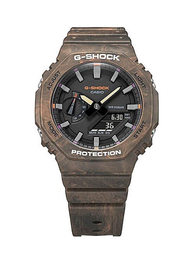 كاسيو Men's Resin Chronograph Watch GA-2100FR-5ADR - Image 1