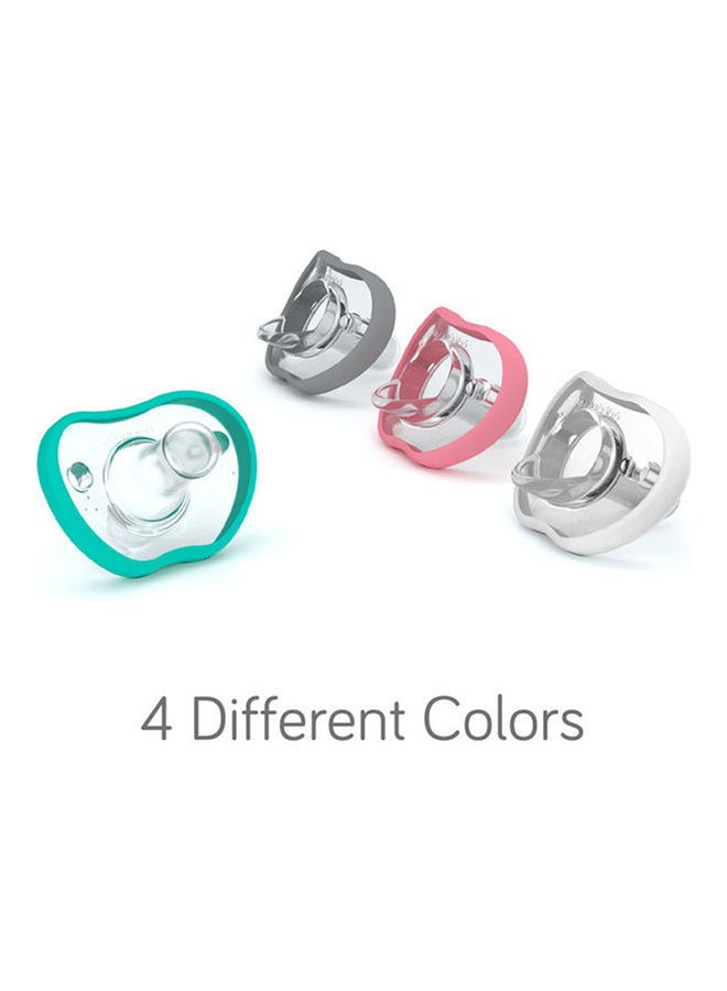 NANOBEBE Flexy Pacifier, Pack Of 2, 0-3M - Pink - Image 4