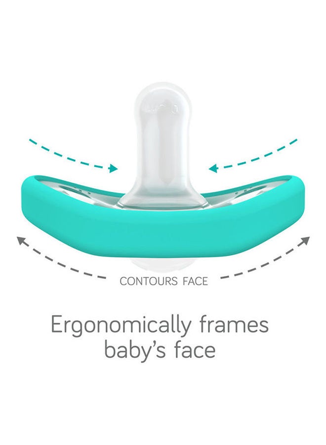 NANOBEBE Flexy Pacifier, Pack Of 2, 3M+ - Teal - Image 2