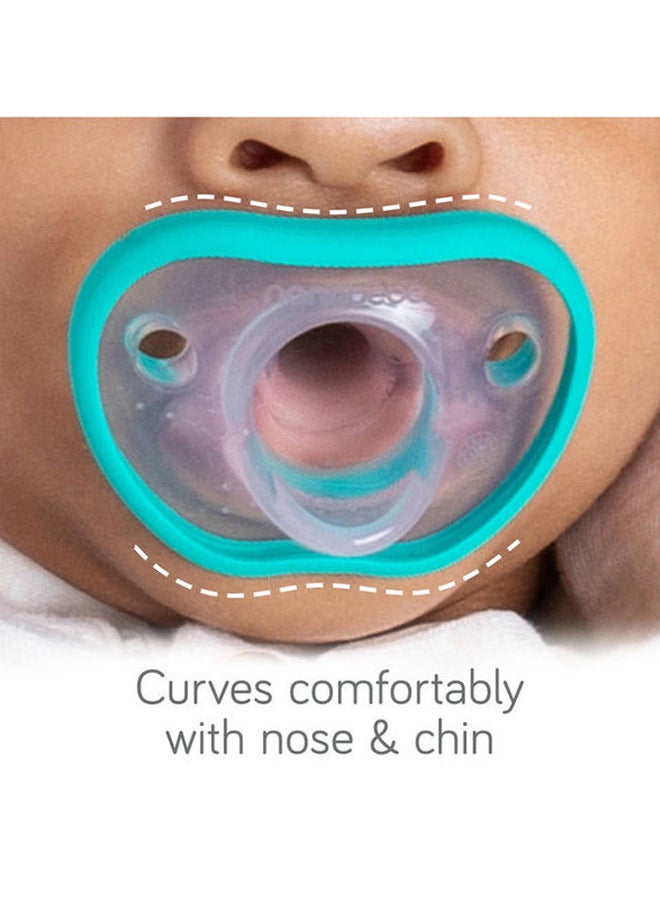 NANOBEBE Flexy Pacifier, Pack Of 2, 3M+ - Teal - Image 4