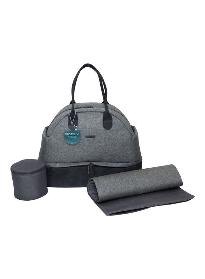 NANOBEBE - Duet Diaper Changing Bag - Grey - Image 1
