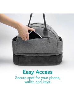 NANOBEBE Duet Diaper Changing Bag - Grey  - Image 2