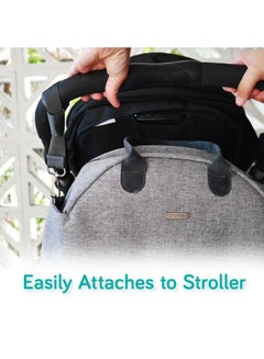 NANOBEBE Duet Diaper Changing Bag - Grey  - Image 5