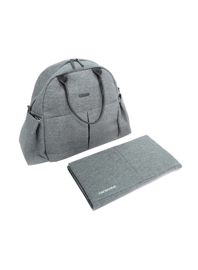 NANOBEBE Bebe Backpack Diaper Changing Bag - Grey  - Image 1