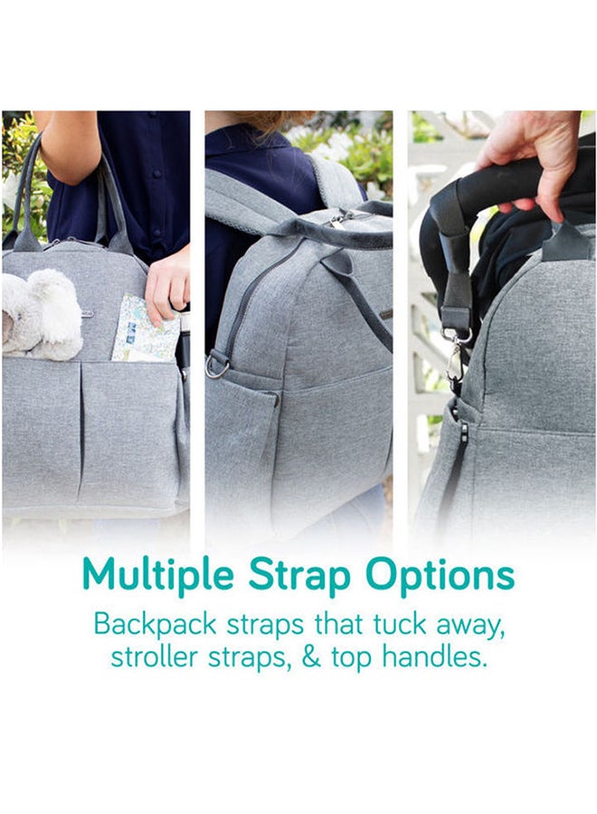 NANOBEBE Bebe Backpack Diaper Changing Bag - Grey  - Image 3