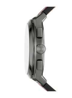 FOSSIL Men's Everett Chonorograph Round Shape Leather Strap Wrist Watch FS5797 - 42 mm - Black  - Image 3