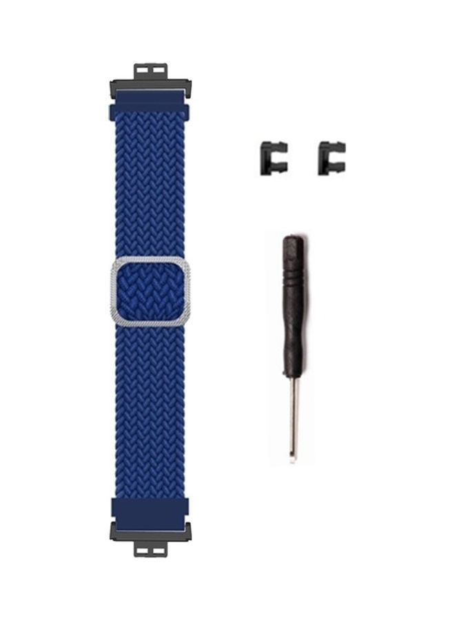FITME Braided Nylon Band for Huawei Watch Fit Blue - Image 2