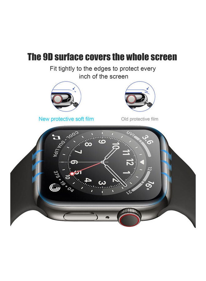 FITME 4-Piece 3D Screen Protector for Apple Watch 45mm Black  - Image 3