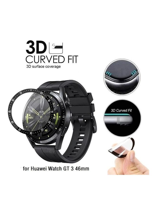 FITME 4-Piece 3D Screen Protector for Huawei GT3 Watch 46mm Black  - Image 3